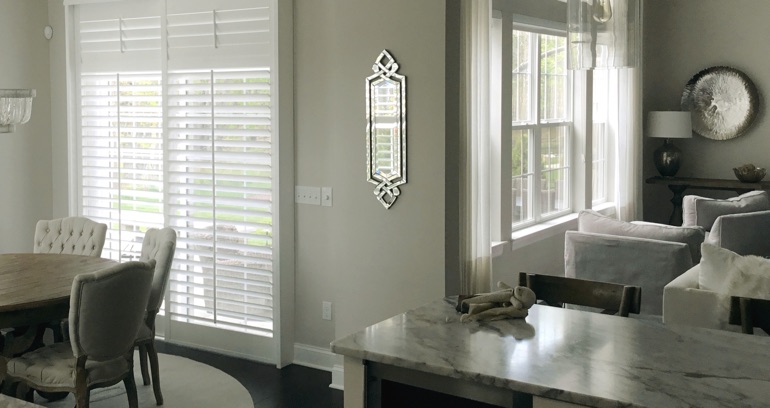 Cincinnati kitchen sliding glass door shutters